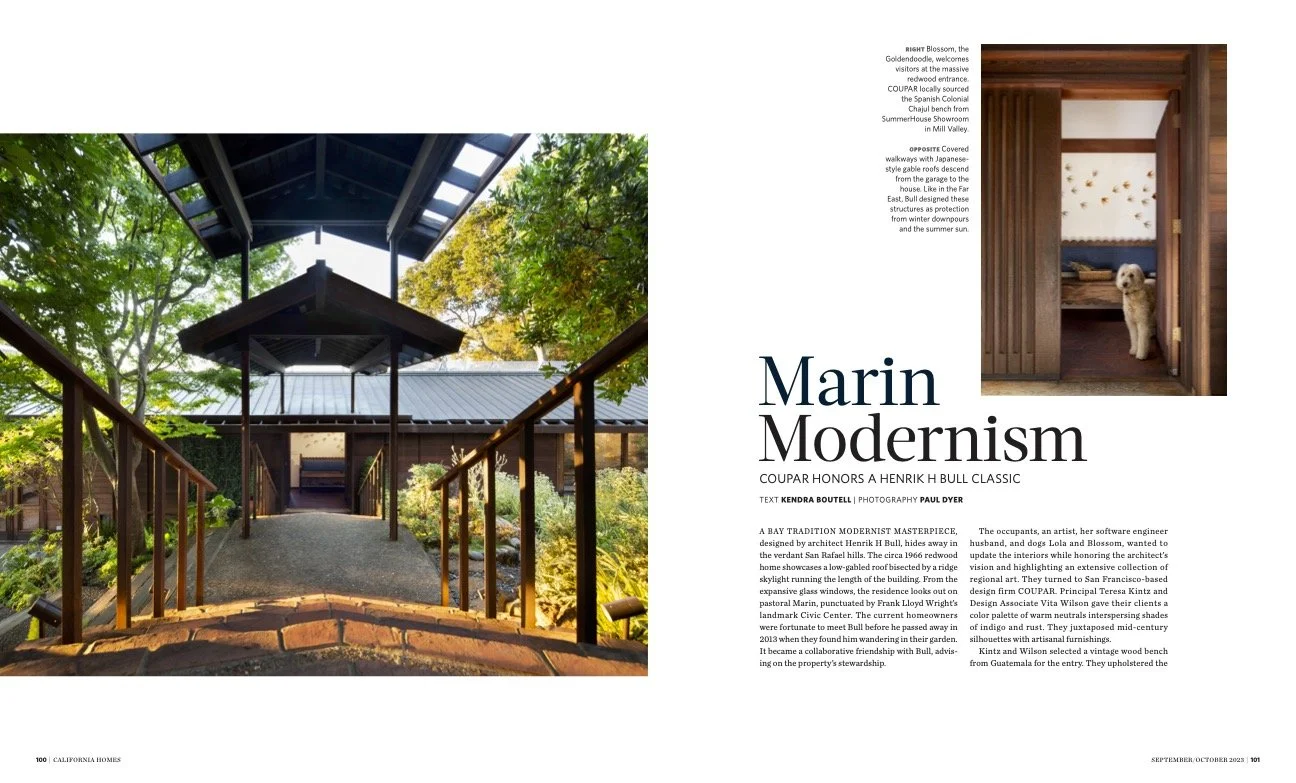 California Homes Magazine | COUPAR Design, Teresa Kintz | Paul Dyer Photography | Kendra Boutell Writer