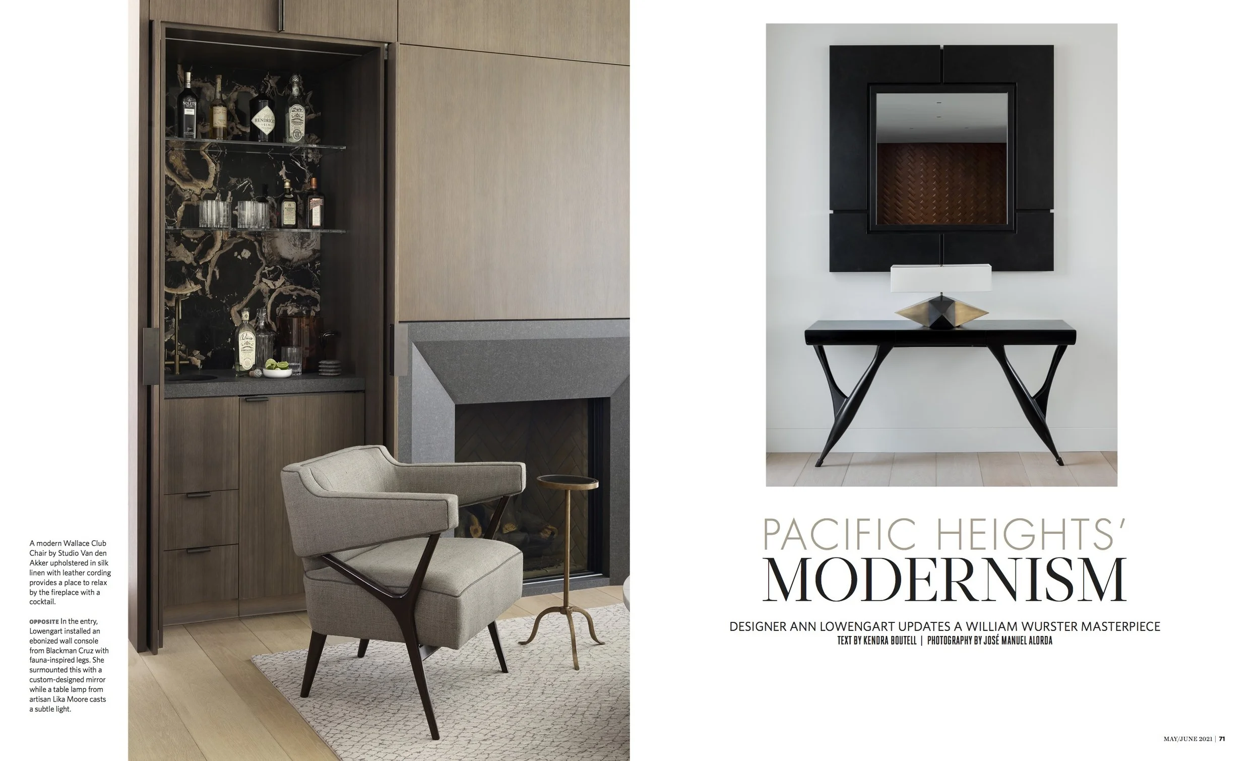 California Homes Magazine | Ann Lowengart Interiors | Sutro Architects | Cook Construction | José Manuel Alorda Photography | Kendra Boutell Writer