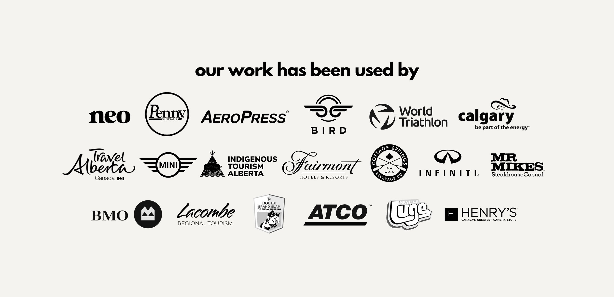list of brands that have used our commercial media production services.
