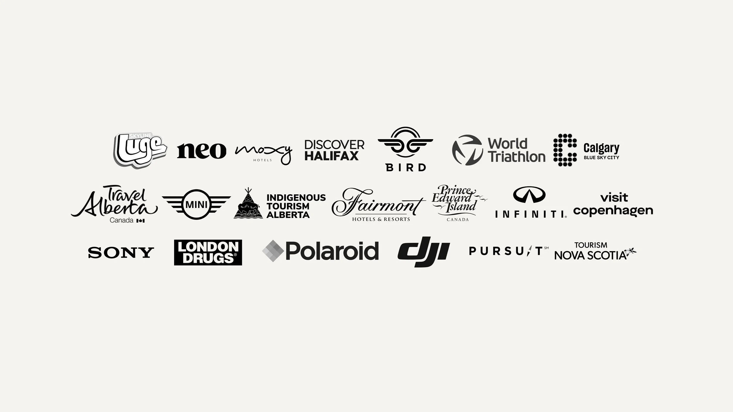 Commercial Brands that Hello Maslow has provided Commercial Video & Photography services to.