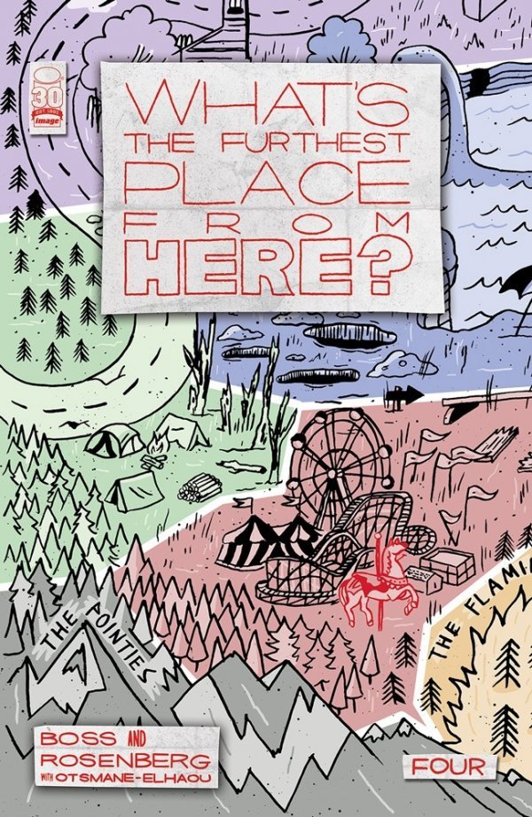 What's the Furthest Place From Here? #4 Cover C 1:15 Courtney Menard Map Connecting Variant