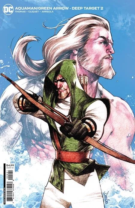 AQUAMAN GREEN ARROW DEEP TARGET #2 (OF 7) CVR B DAVI GO CARD STOCK VAR, DC Comics, 2021