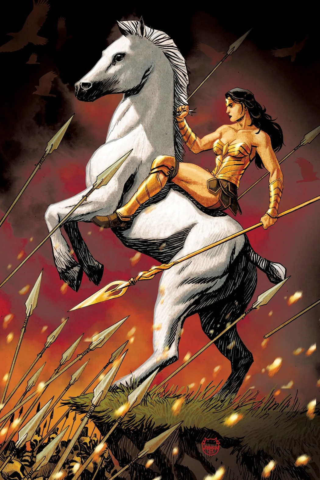 WONDER WOMAN EVOLUTION #6 (OF 8) CVR B DAVE JOHNSON CARD STOCK VAR