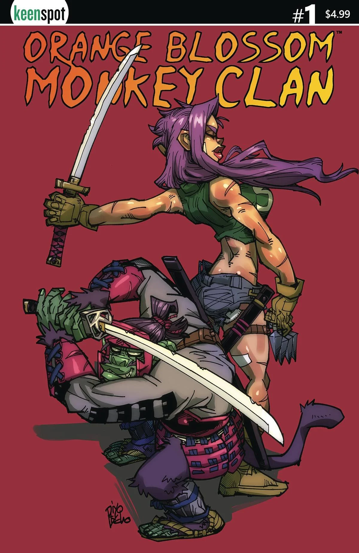 ORANGE BLOSSOM MONKEY CLAN #1 CVR B PIYOTYCHO