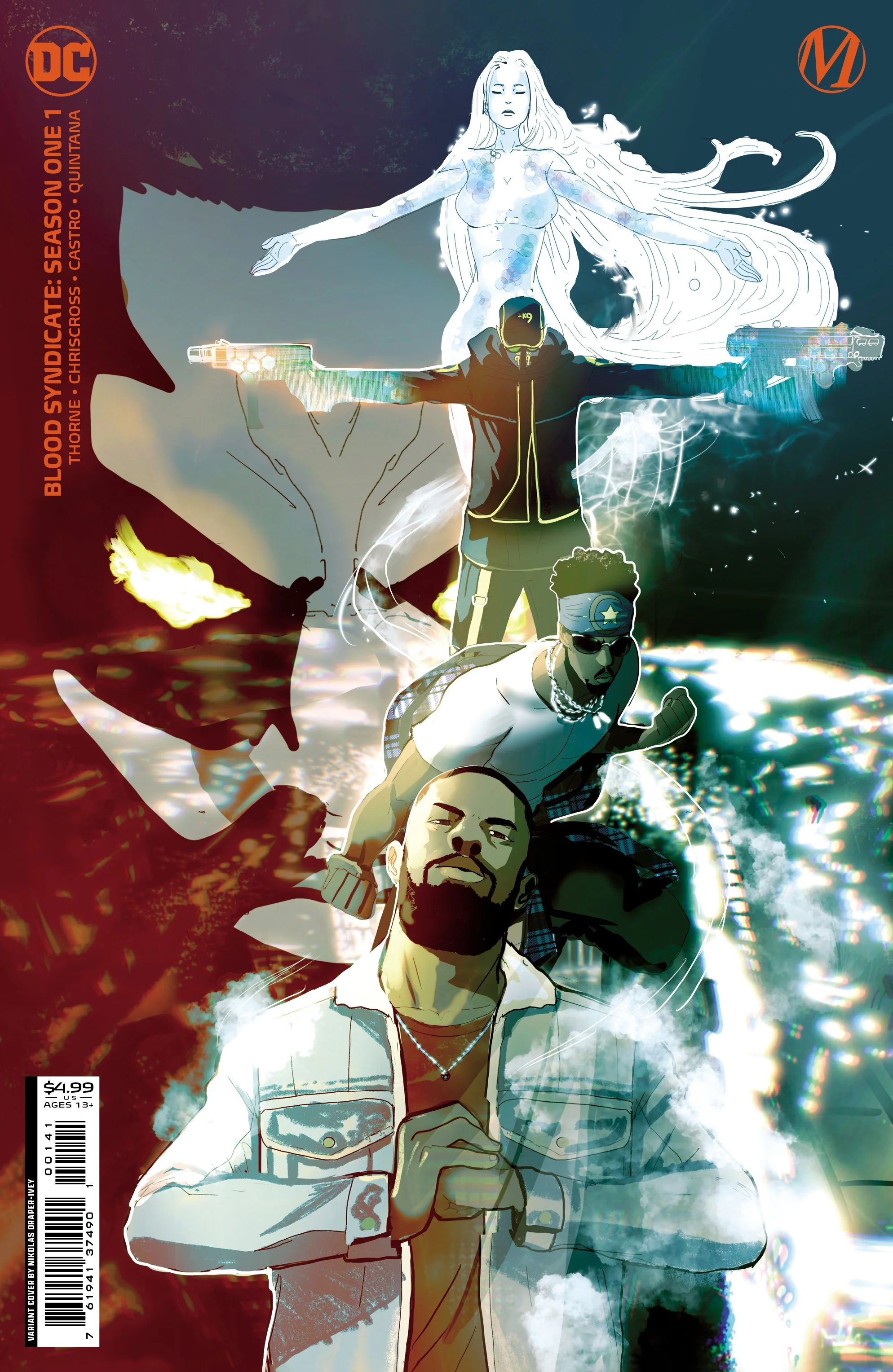 BLOOD SYNDICATE SEASON ONE #1 (OF 6) CVR C NIKOLAS DRAPER-IVEY NEW SCHOOL CARD STOCK VAR