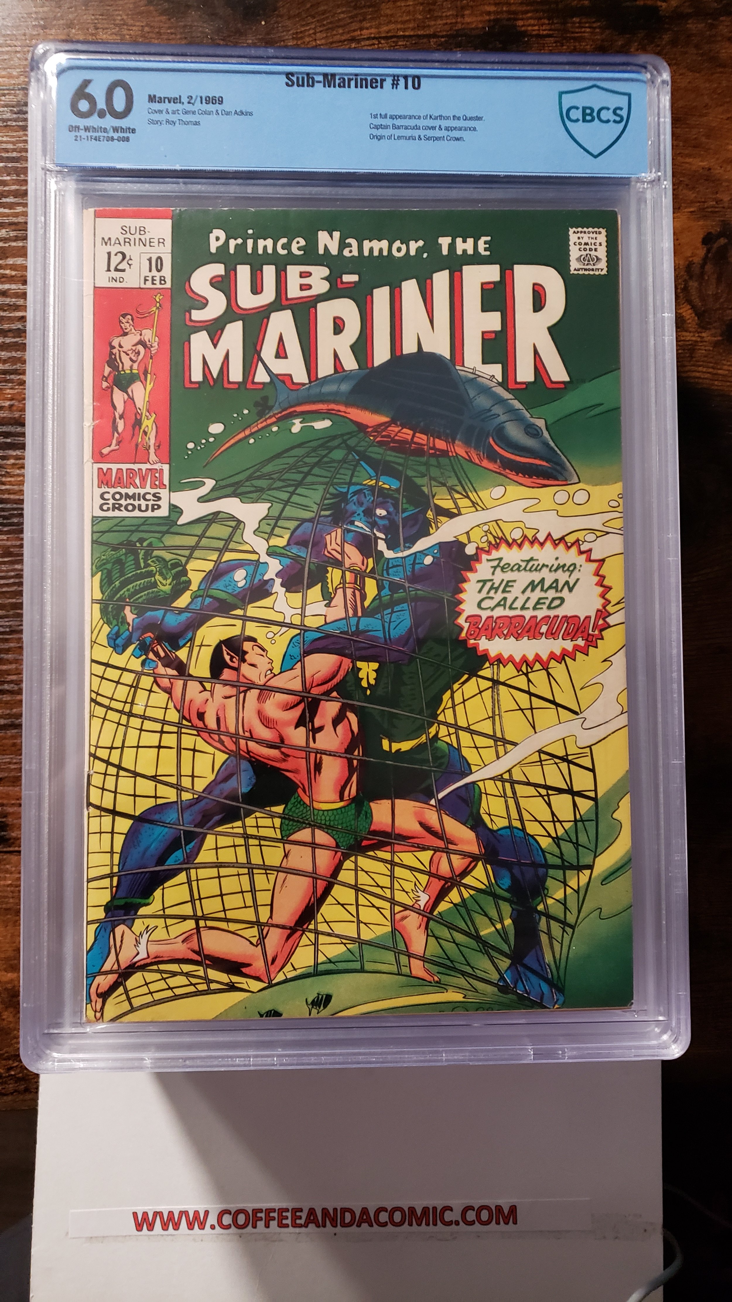 Sub-Mariner #10 [1969] 6.0 CBCS