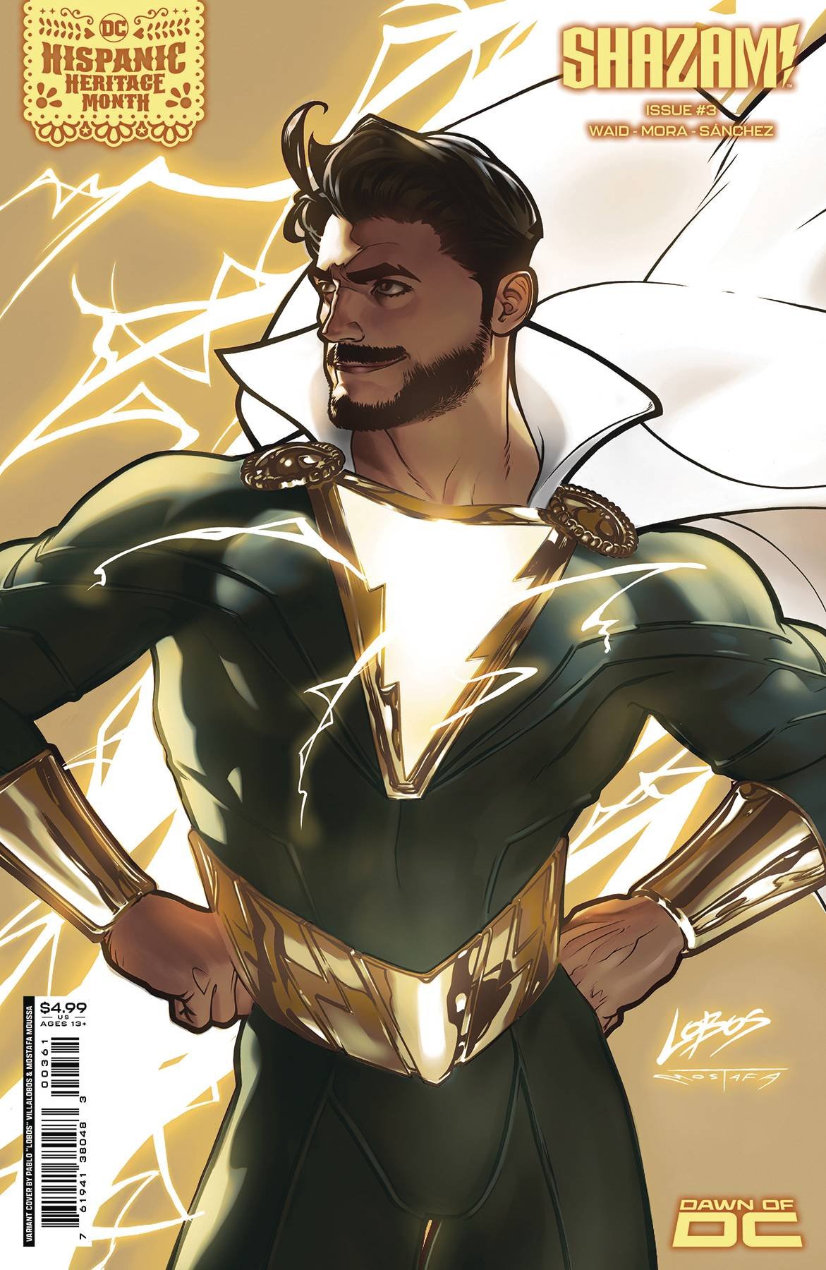 SHAZAM #3 CVR D PABLO VILLALOBOS HISPANIC HERITAGE MONTH CSV