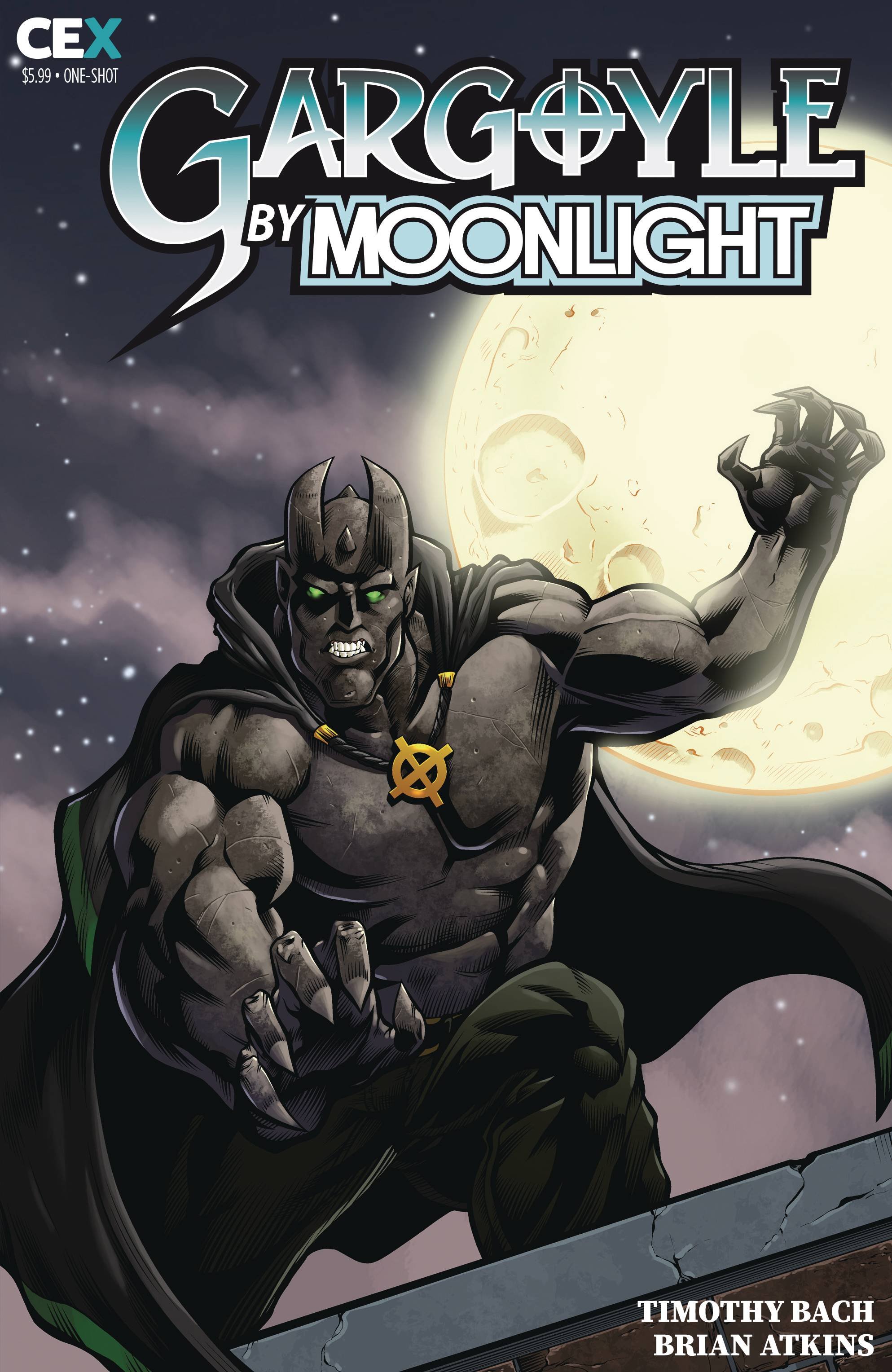 GARGOYLE BY MOONLIGHT ONE SHOT CVR A ATKINS