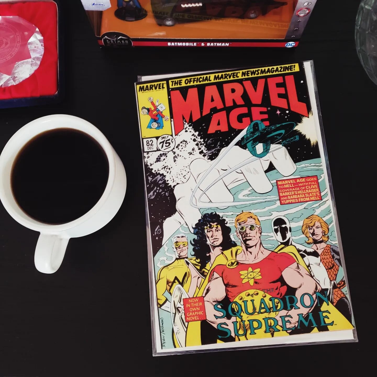 Today's Coffee ☕️ and Comics 📚 is Marvel Age #82 offers exciting previews of Cable and Stryfe, giving us a glimpse into the thrilling world of mutants! Dive into Rob Liefeld's New Mutants Sketchbook II for an inside look at the creative process behi