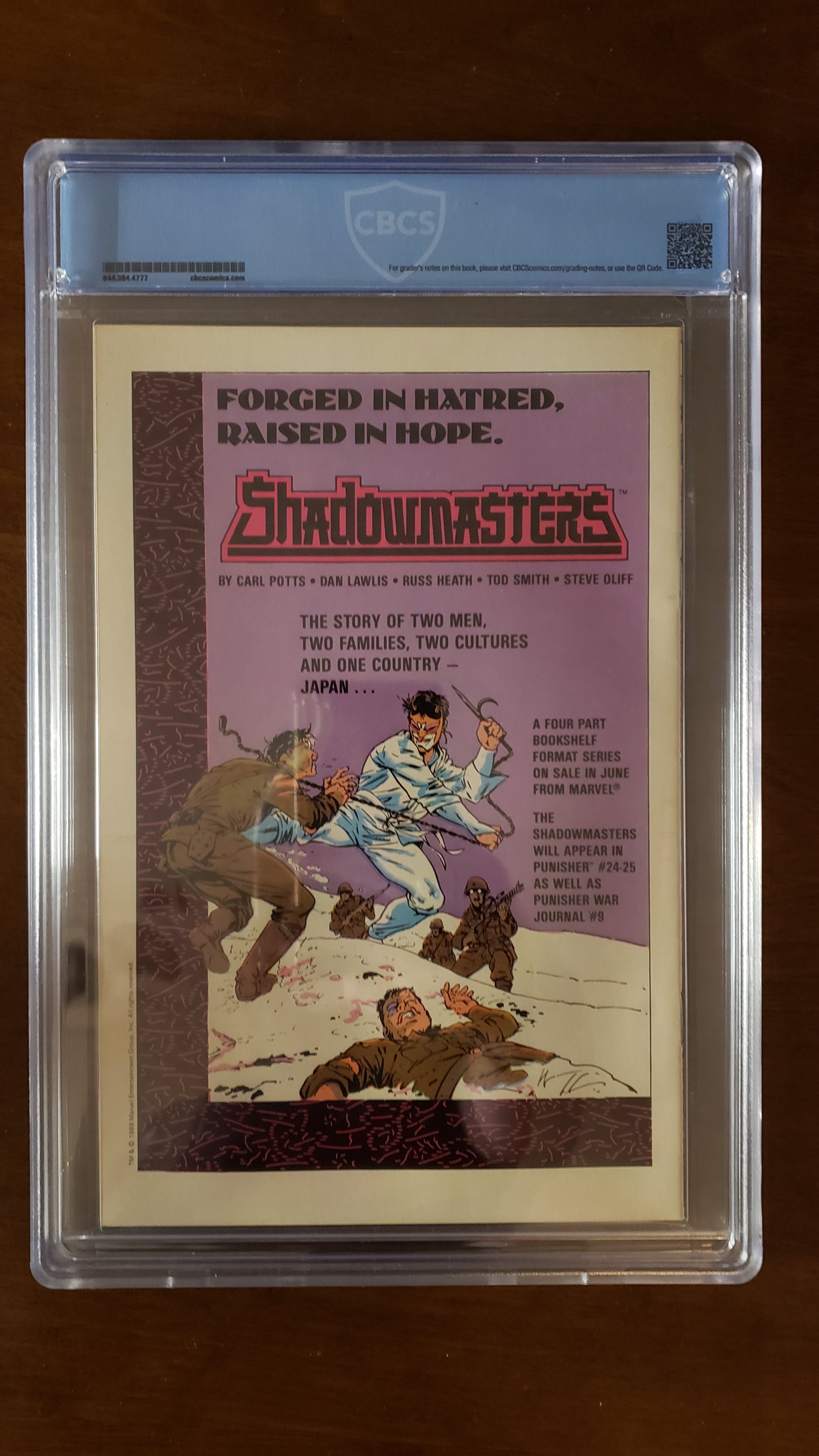 Punisher War Journal #9 (1989) – CBCS 9.6 Graded | Classic Punisher Action Back
