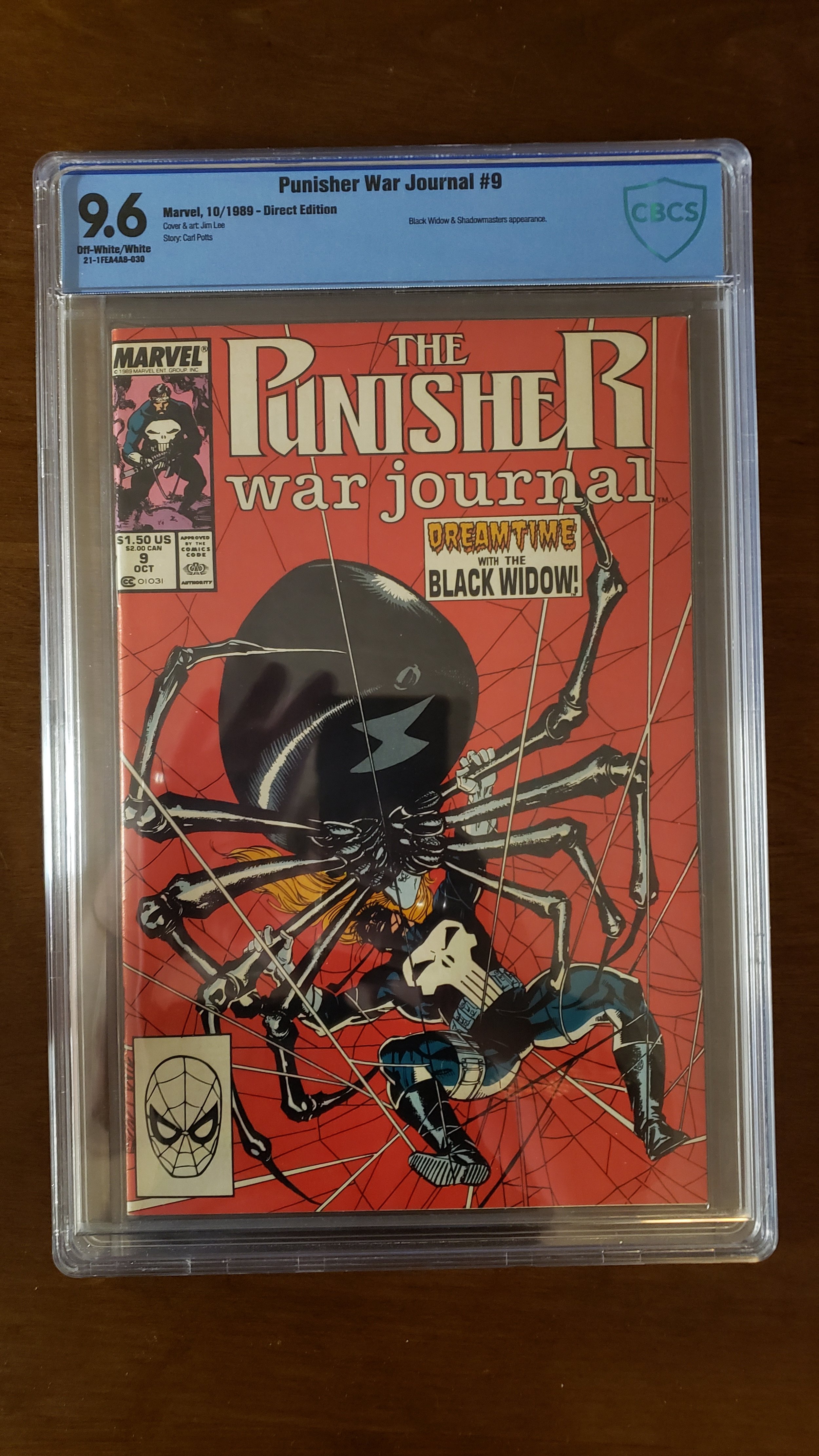 Punisher War Journal #9 (1989) – CBCS 9.6 Graded | Classic Punisher Action