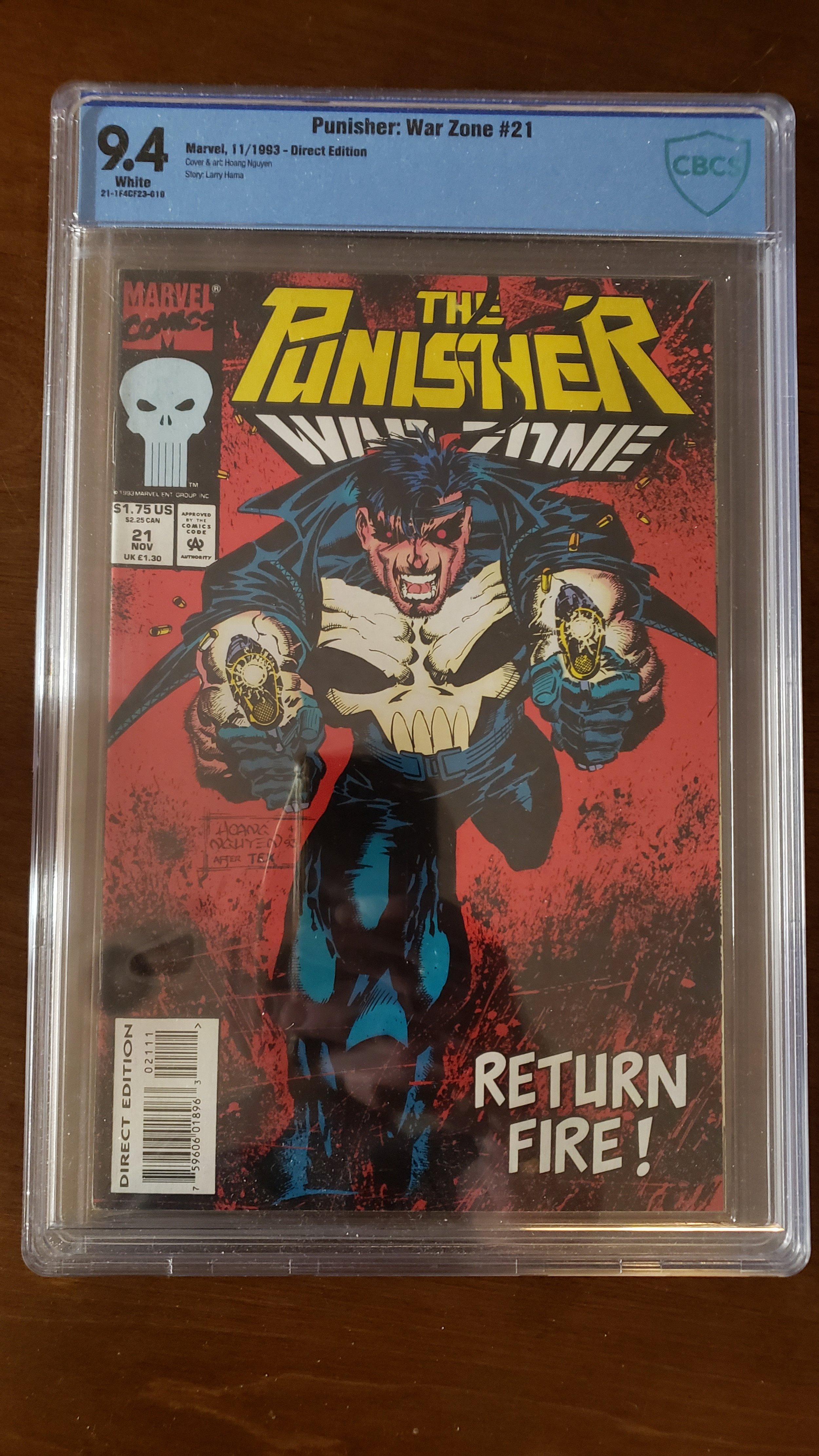 Punisher War Journal #21 (1990) – CBCS 9.4 Graded | White Pages