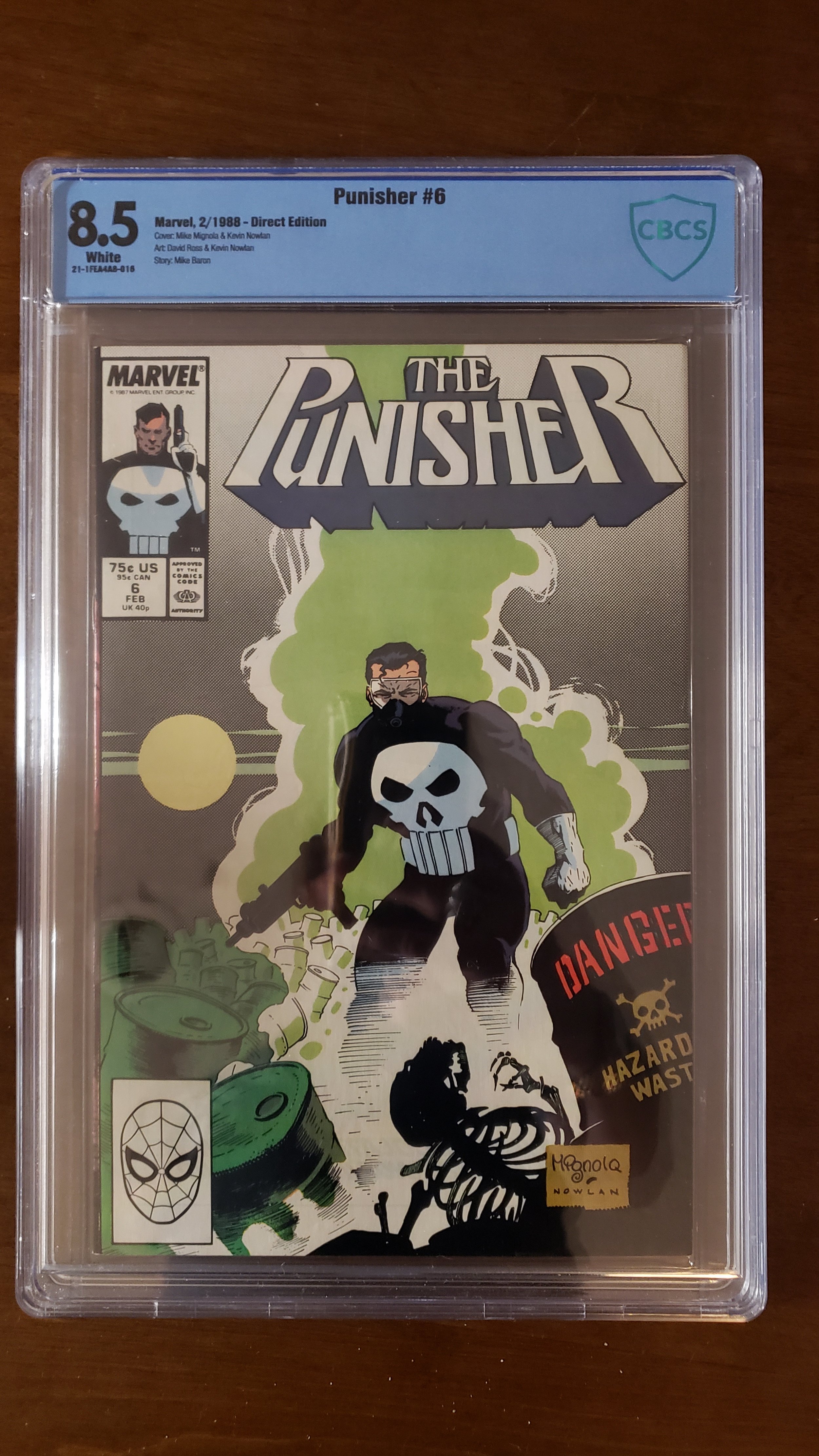 Punisher #6 (1987) – CBCS 8.5 Graded | White Pages