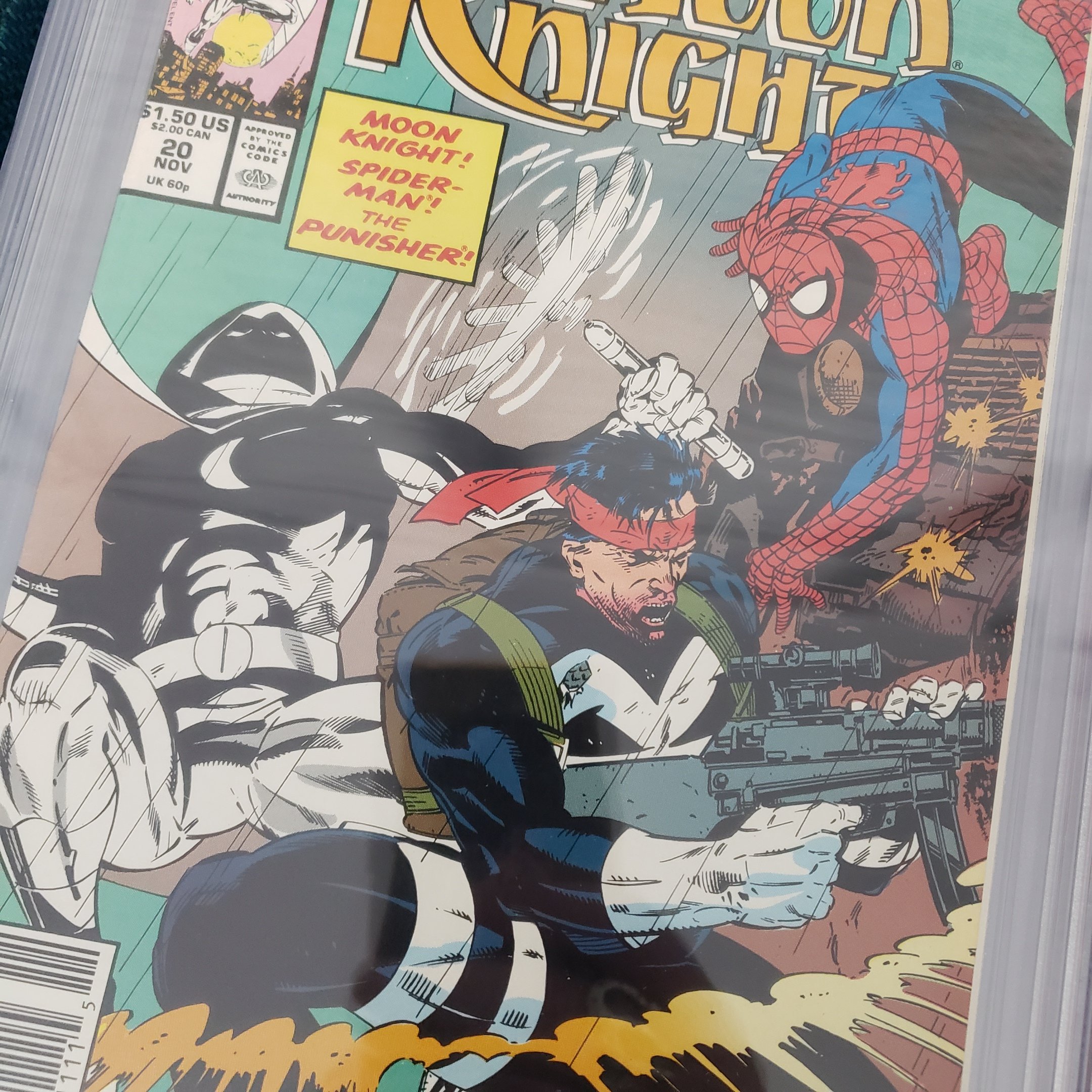 Marc Spector: Moon Knight #20 (1990) – CBCS 9.2 Graded | White Pages | Newsstand Variant
