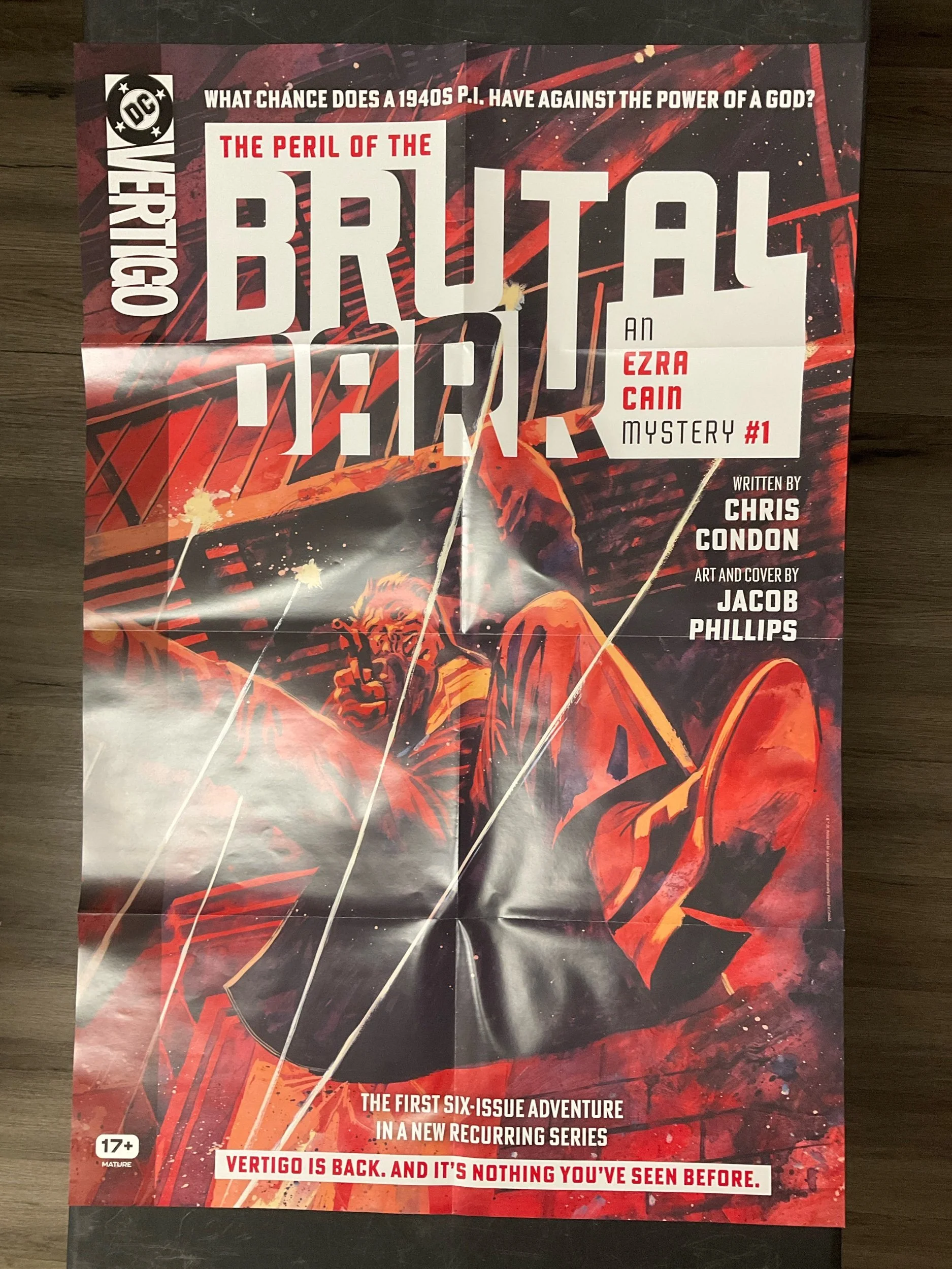 THE PERIL OF THE BRUTAL DARK AN EZRA CAIN MYSTERY #1 BY JACOB PHILLIPS POSTER (PROMO)