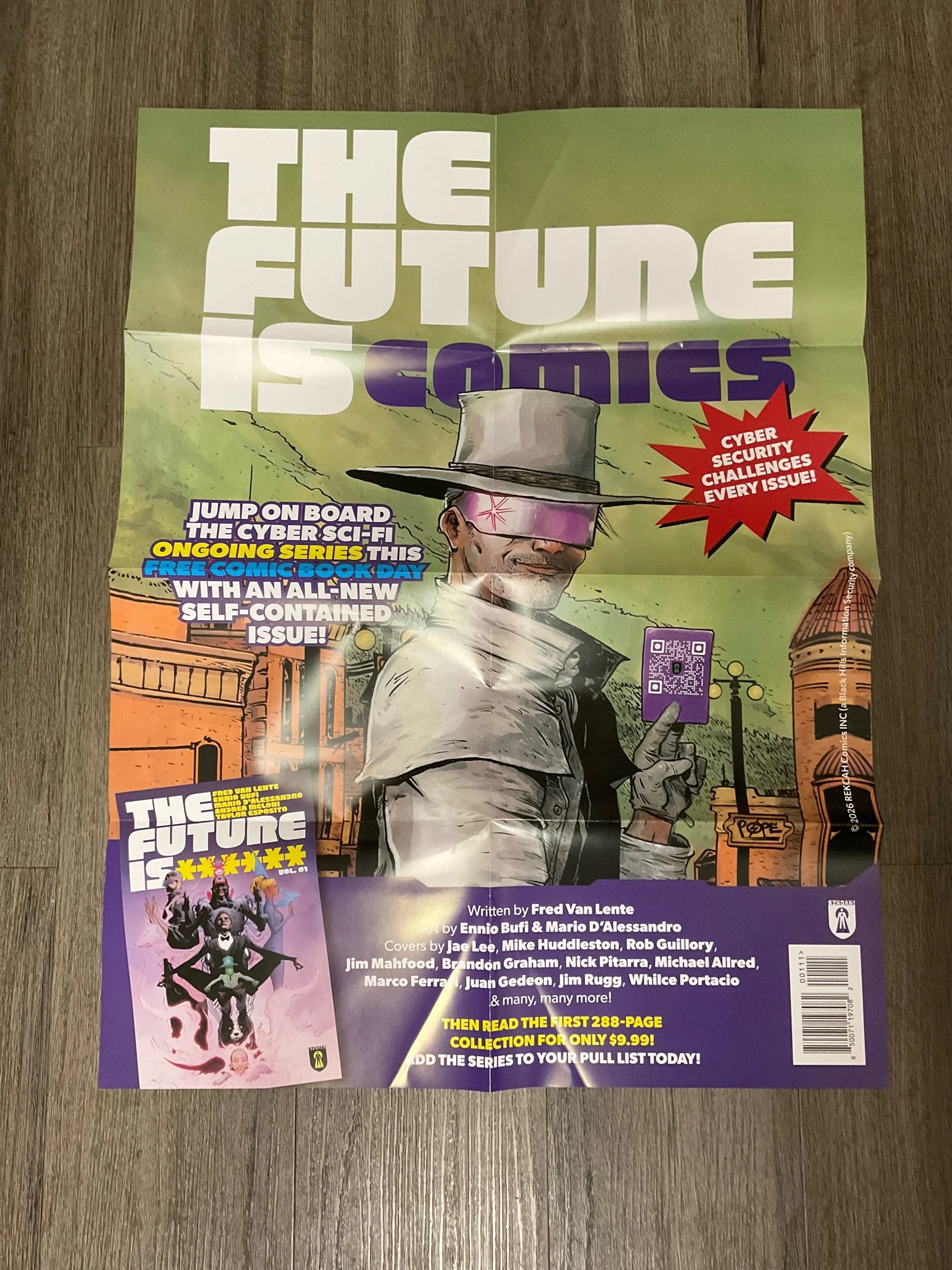 FUTURE IS ****** COMICS PAUL POPE PROMO POSTER