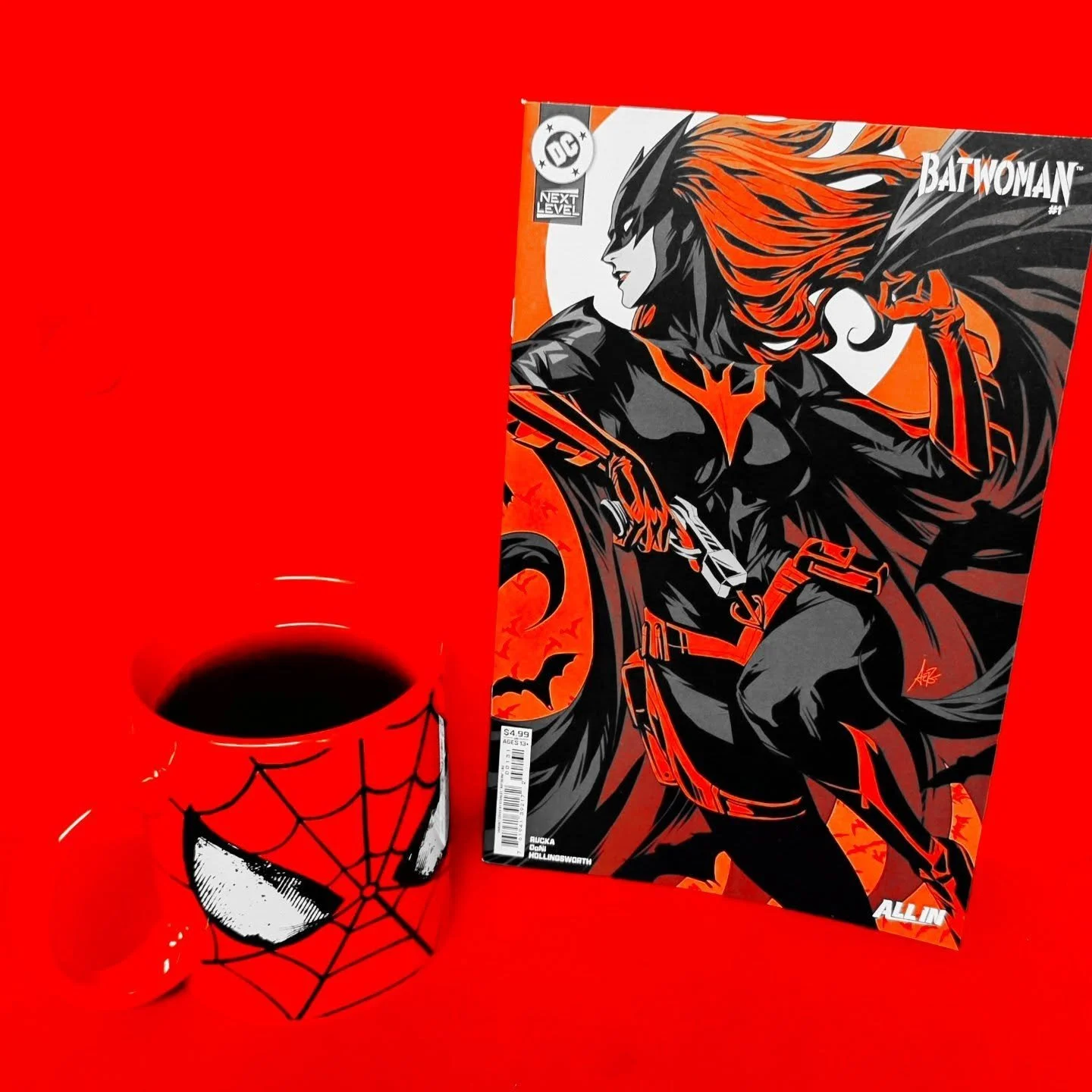 Today&rsquo;s Coffee ☕ and a Comic 📖 is&hellip;
Batwoman issue 1
There are cities that sleep, and there are cities that dream. Gotham does neither. It waits ⏰️ 
And in its waiting places, like in the alleys where light forgets to linger, you will fi