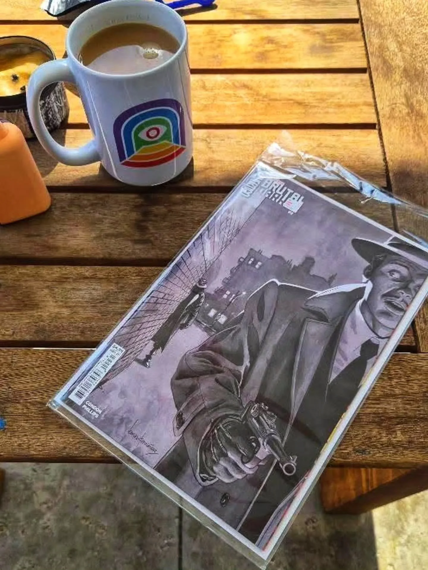 Today's coffee ☕️ and a Comic 📕 is The Peril of the Brutal Dark issue 2 brought to us by @chris_b986 

Vertigo being back is one of the best decisions DC has made outside of the Absolute Universe