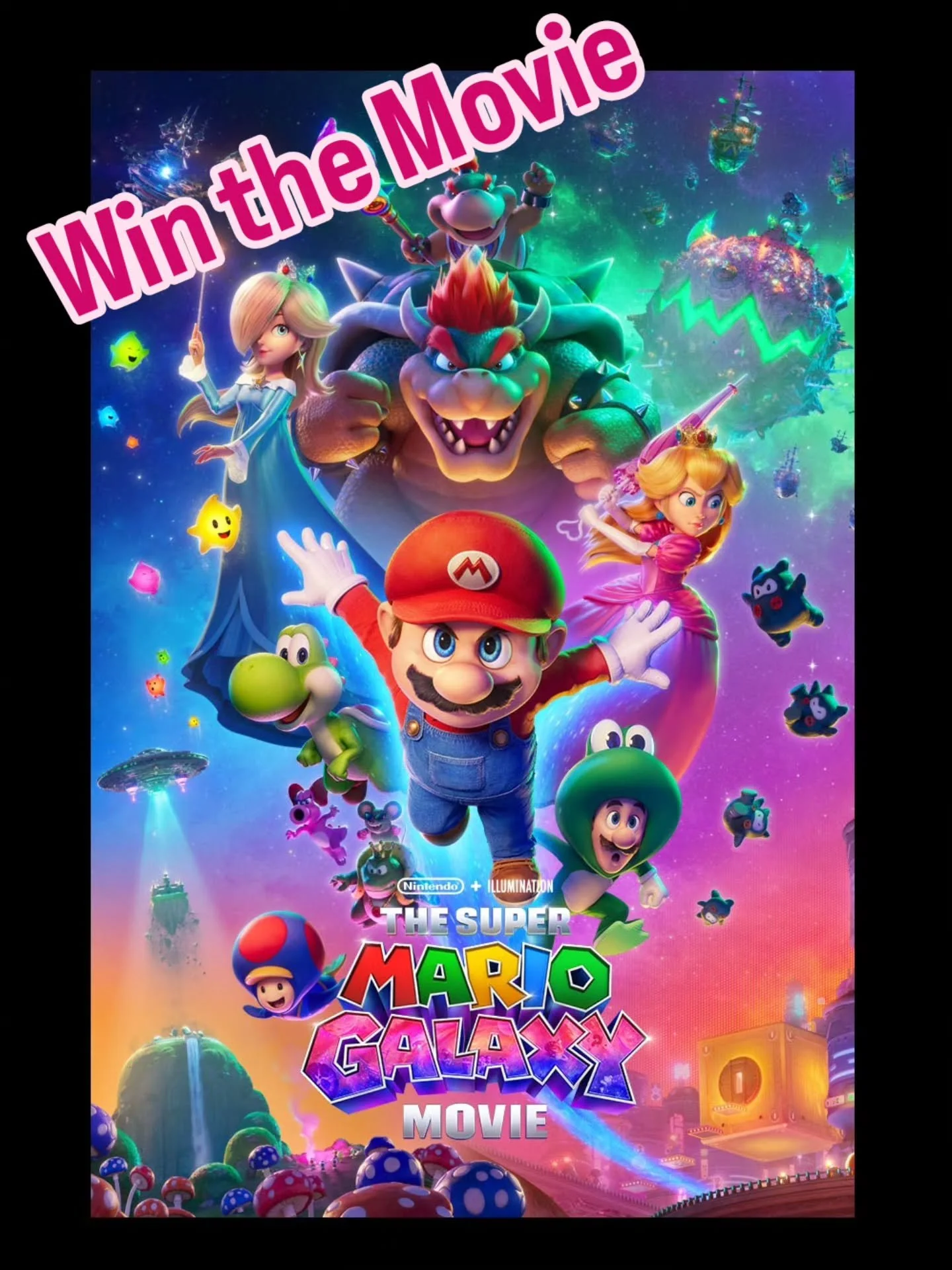 Bring the adventure home on May 19!
Tag a friend and Leave a comment below on who your favorite character is and why to enter for your chance to win a digital code to own THE SUPER MARIO GALAXY MOVIE! 
Winners will be chosen randomly and DM'd. 🍄Powe
