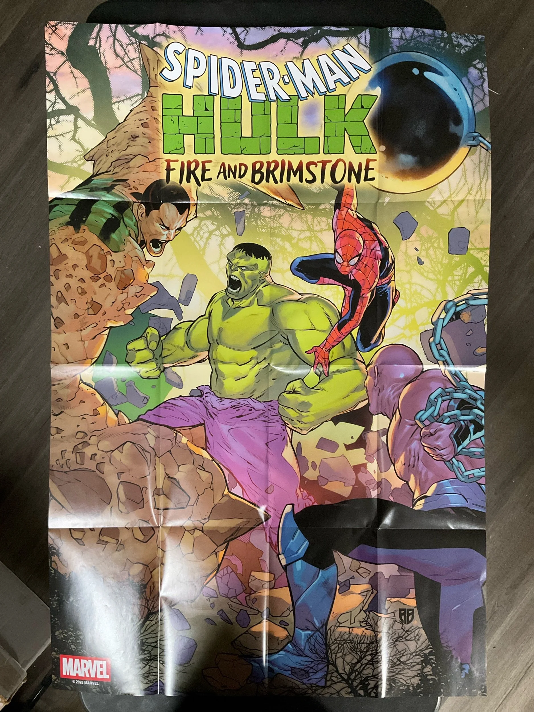 SPIDER-MAN/HULK: FIRE AND BRIMSTONE #1 POSTER [PROMO]