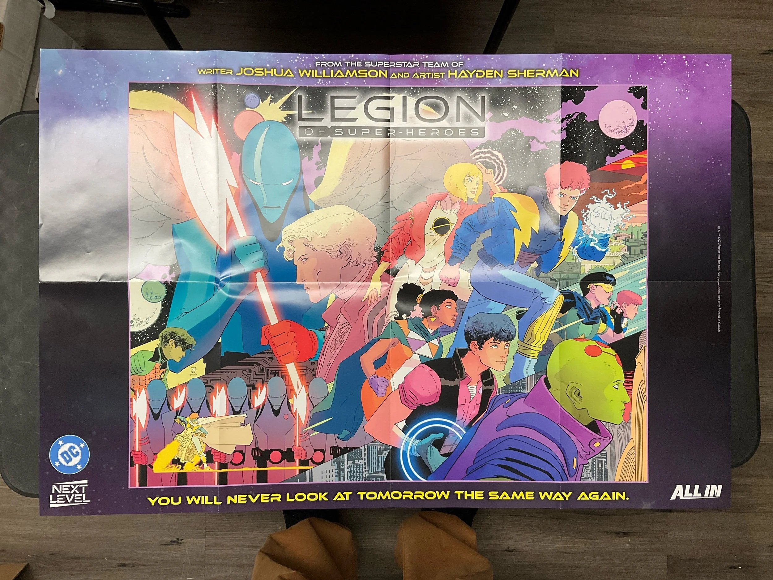 LEGION OF SUPERHEROES PROMO POSTER