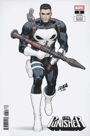 PUNISHER #3 DAVID NAKAYAMA COLOR BLOCK WHITE VARIANT