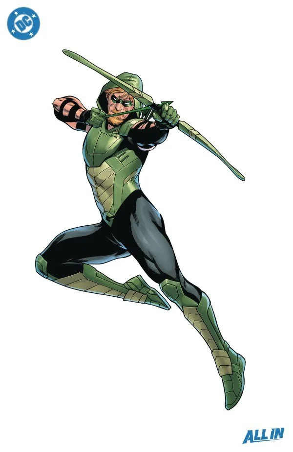 Green Arrow (2024) #17 Daniel Sampere All In Foil Virgin Variant [DAMAGED]
