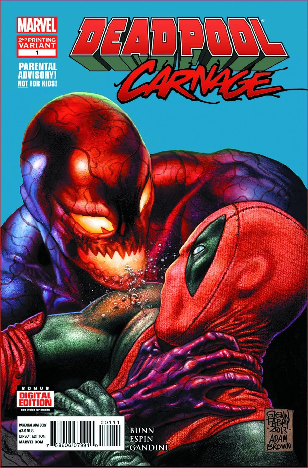 Deadpool vs. Carnage #1 (2014) 2nd Printing Variant