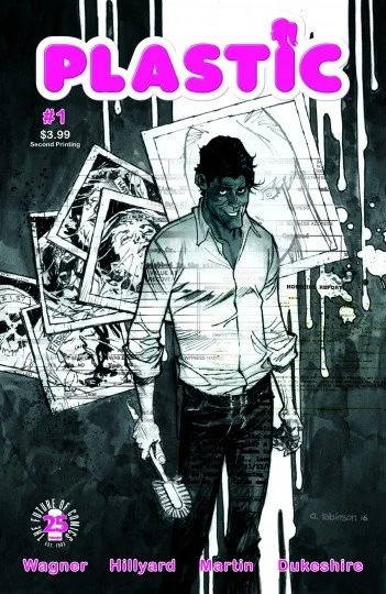 Plastic #1 2nd Printing Andrew Robinson Black & White Variant