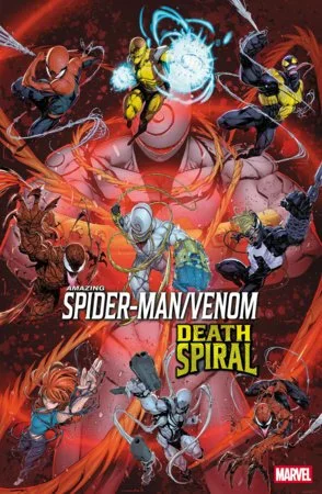 AMAZING SPIDER-MAN/VENOM: DEATH SPIRAL BY IBAN COELLO PROMO POSTER