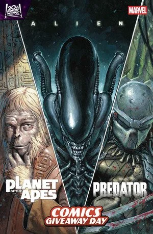 Alien, Predator & Planet of the Apes #1 - With No Sticker or Stamp
