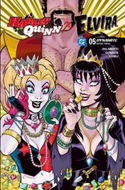 HARLEY QUINN X ELVIRA #5 CVR H INC 1:10 AMANDA CONNER JEWELS VAR