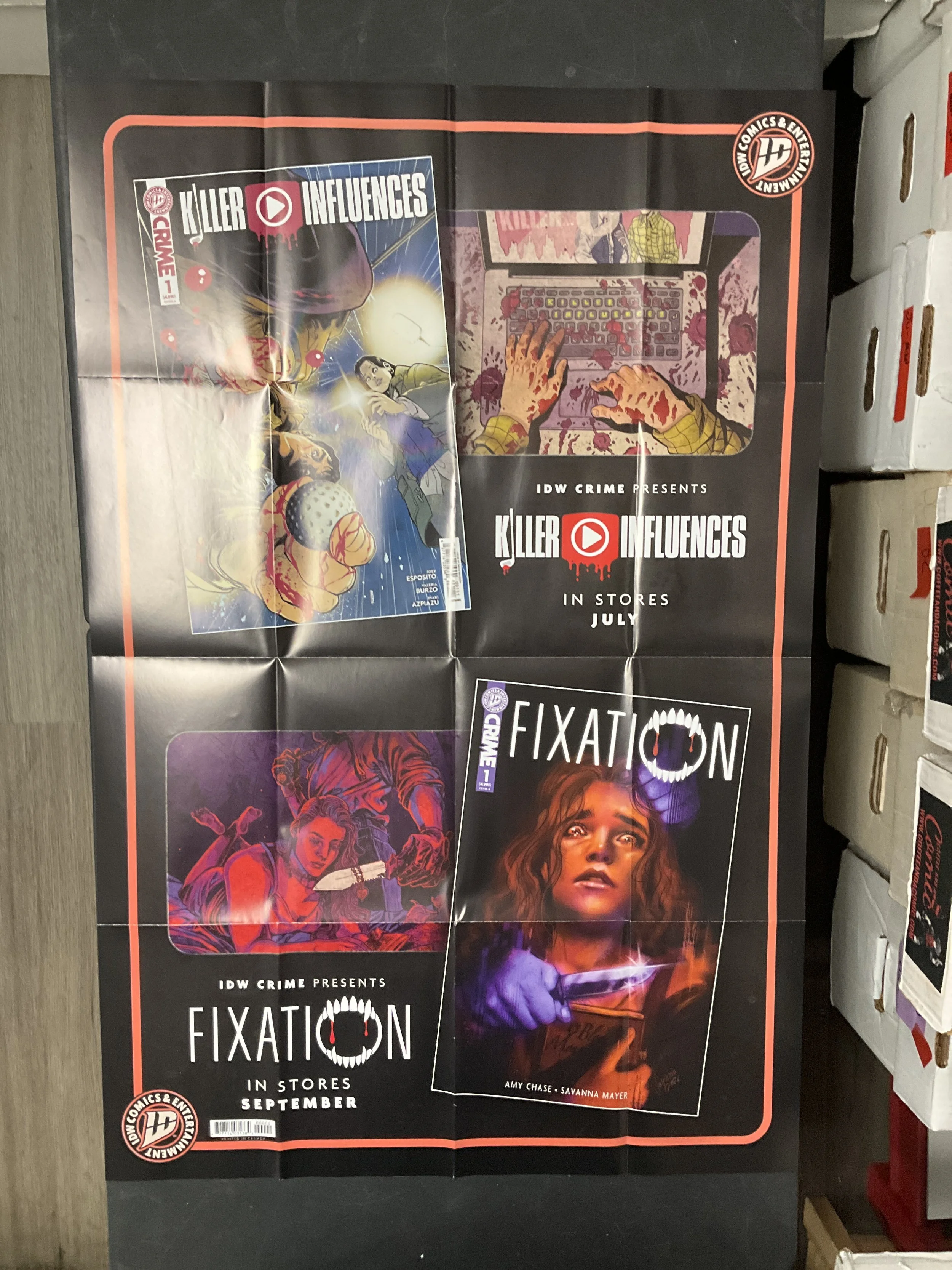 IDW CRIME PRESENTS PROMO POSTER