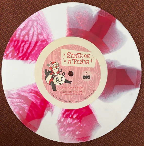 Santa on a Panda - 45rpm Vinyl Record