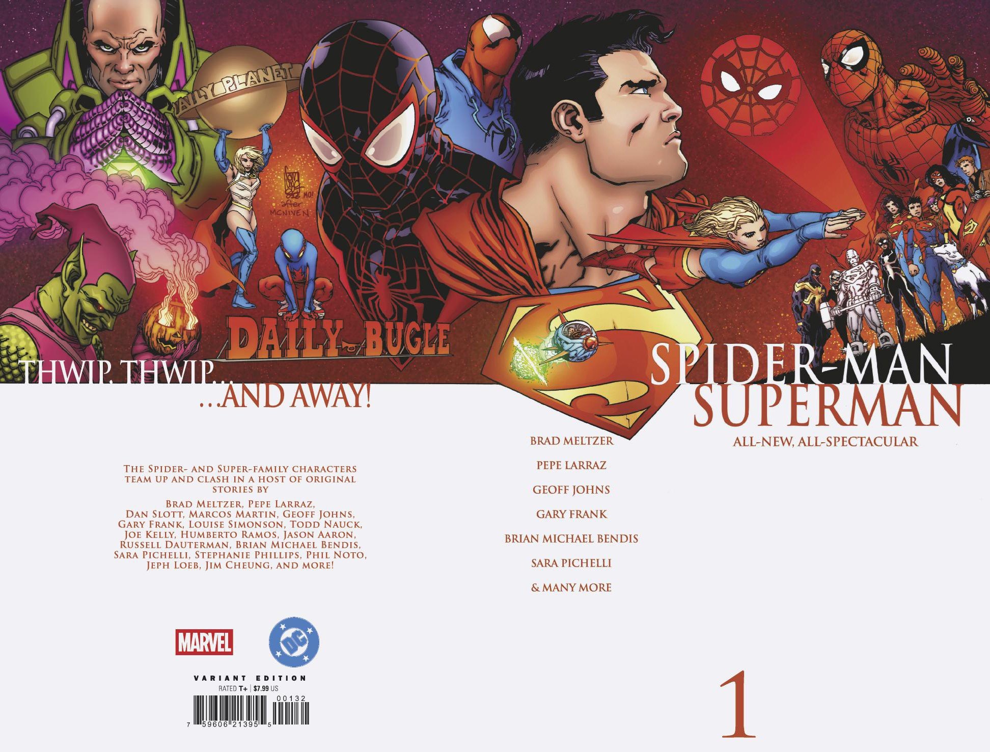 MARVEL/DC: SPIDER-MAN/SUPERMAN #1 GIUSEPPE CAMUNCOLI HOMAGE VARIANT