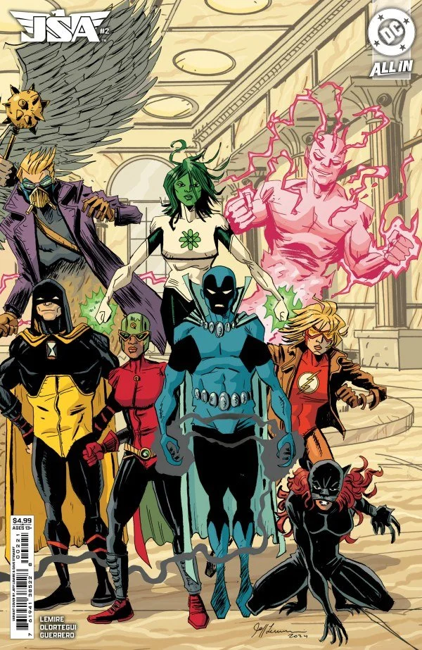 JSA #2 Cover B Jeff Lemire Connecting Variant Damage