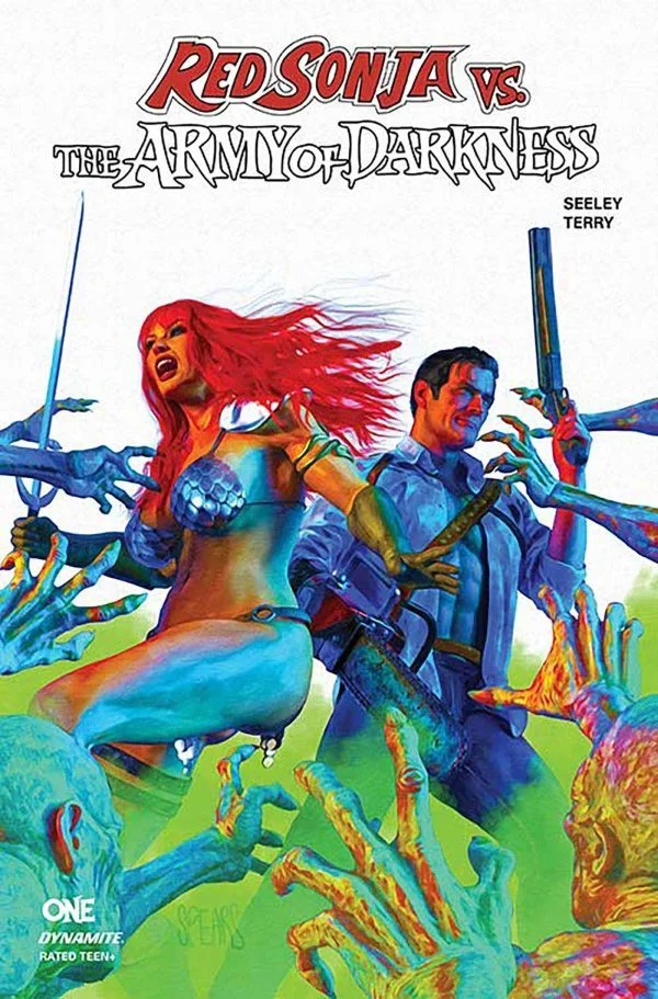 Red Sonja vs. the Army of Darkness #1 White Foil Variant - [Damaged]