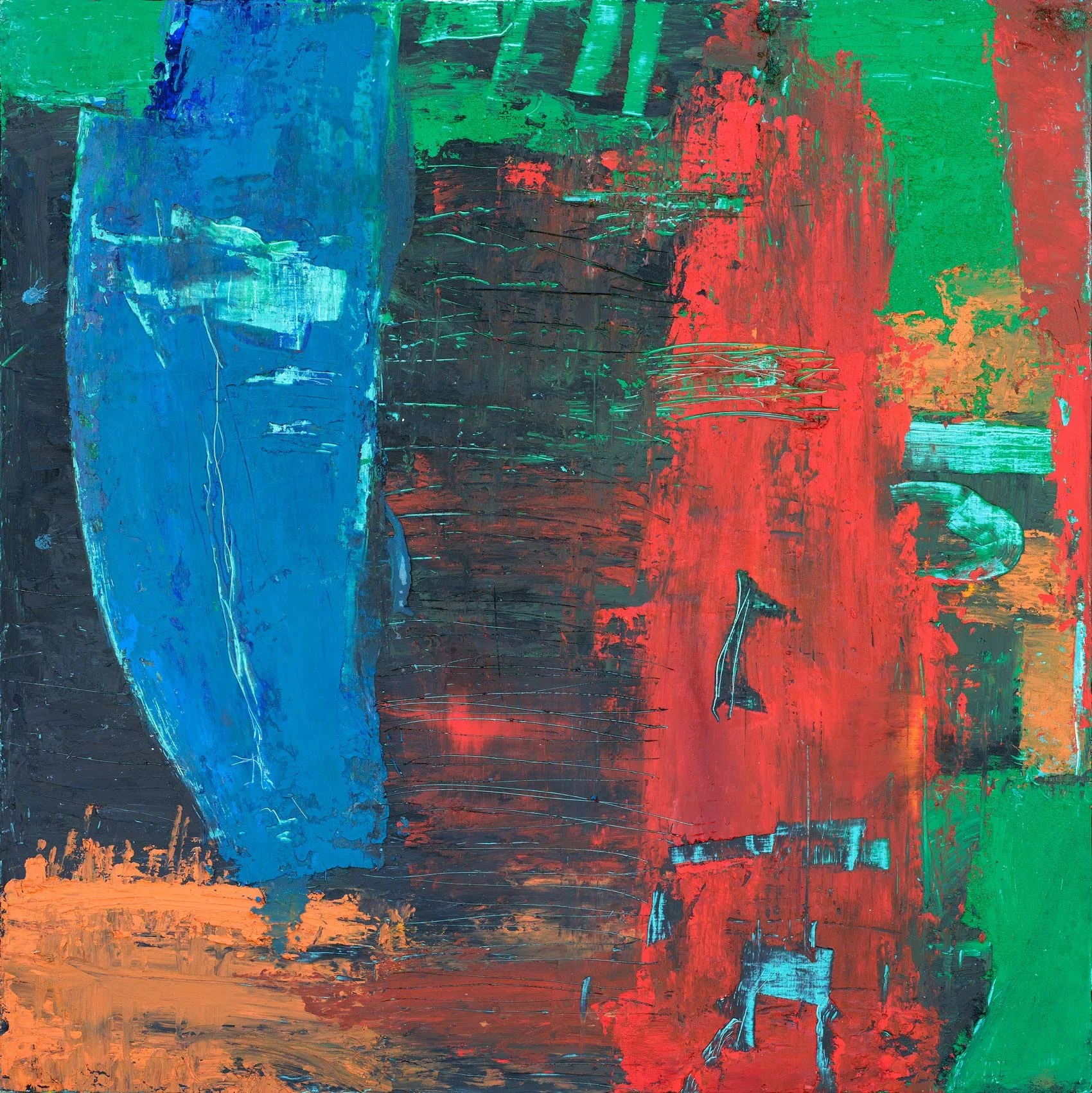 Lurray II, Oil and Wax on Wood, 36”x36”