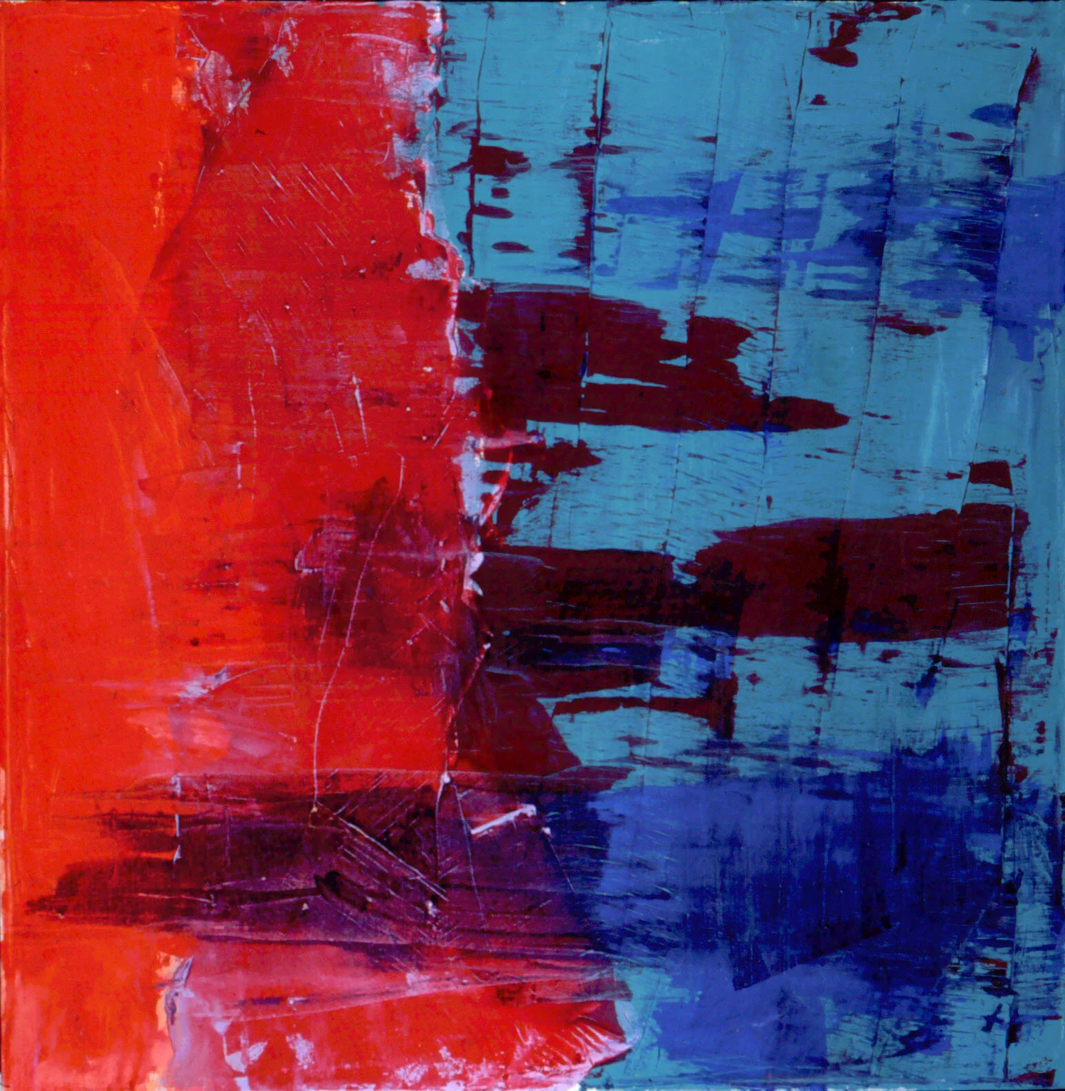 Fifty-Fifty, Oil on Canvas, 36"x36"