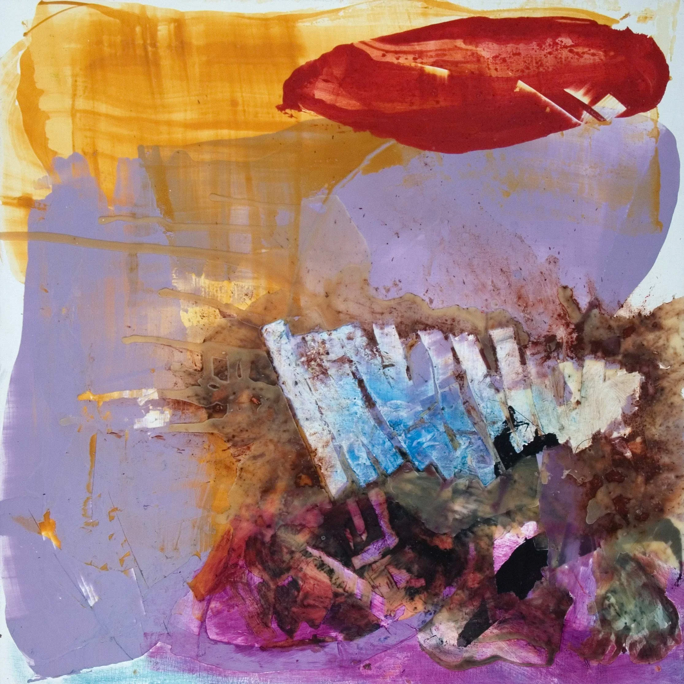 Mare Liberum #3, Oil and Beeswax on Panel, 36"x36" 