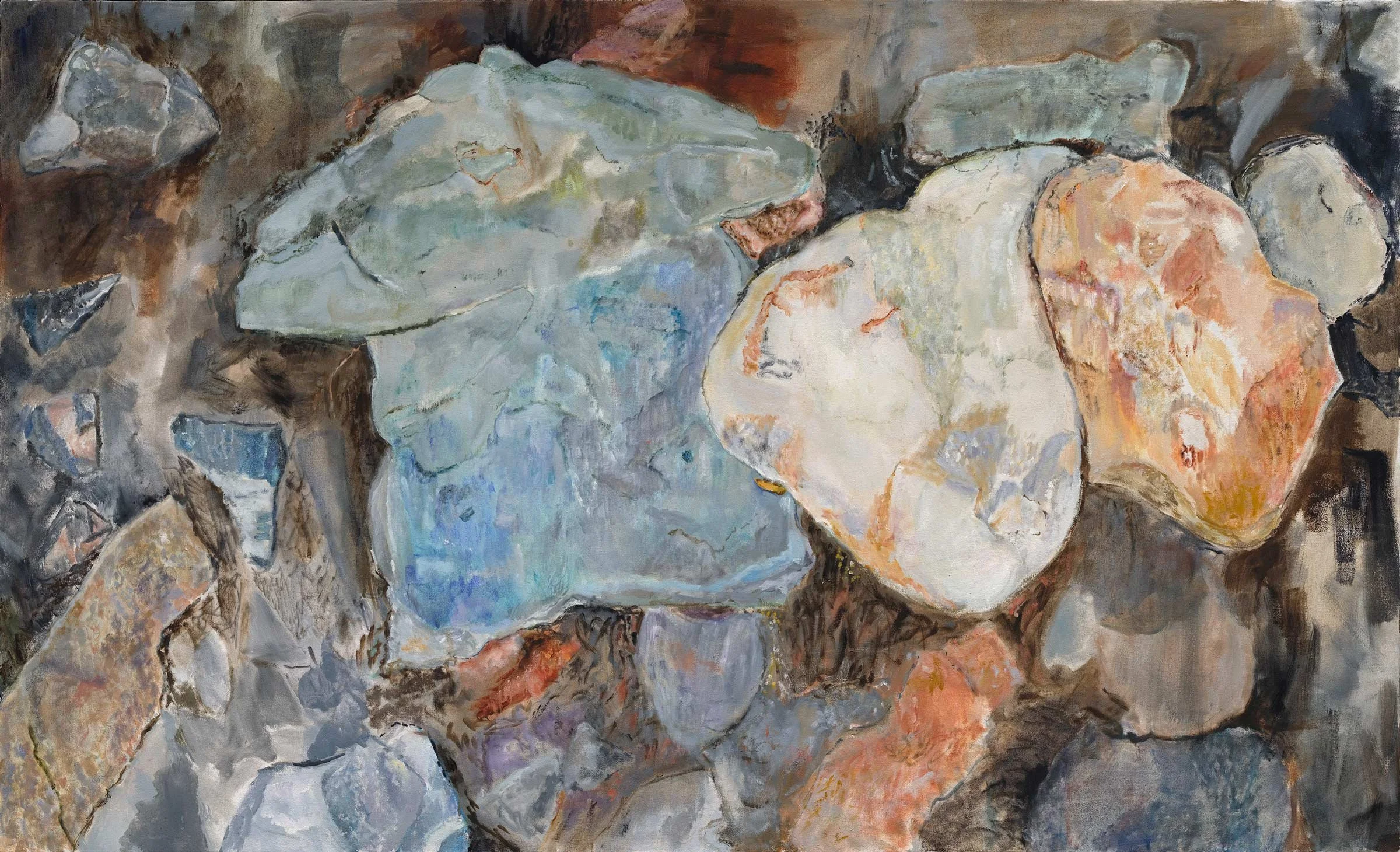Kinetic Shale, Oil on Canvas, 36”x60”