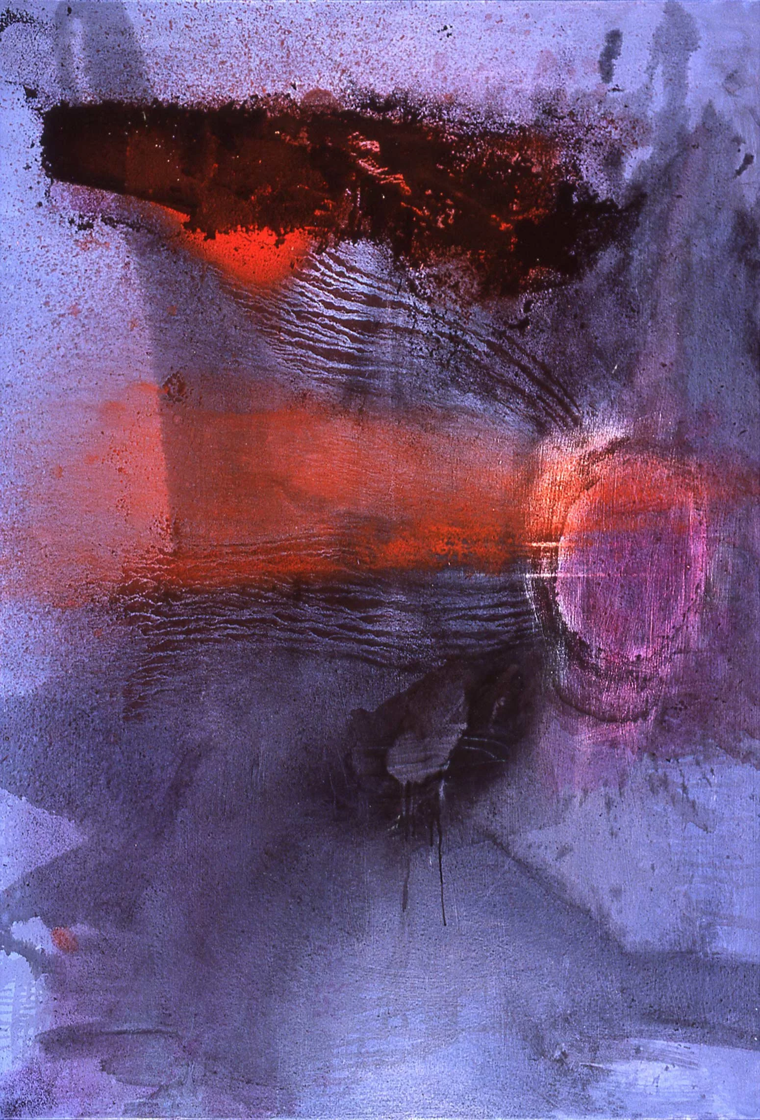 Orchid Mist, Oil and Sand on Canvas, 78"x57"