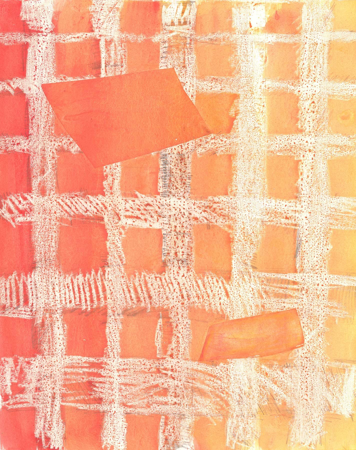 Escape, Mixed Media on Paper, 25”x20½”