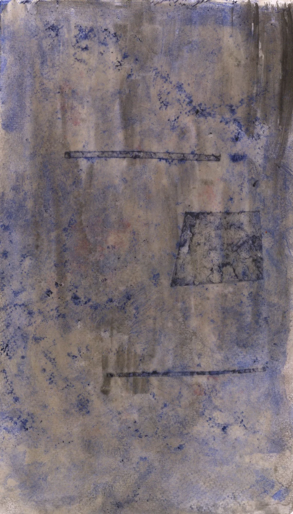 Cliff's Edge, Mixed Media on Paper, 17”x10¼”