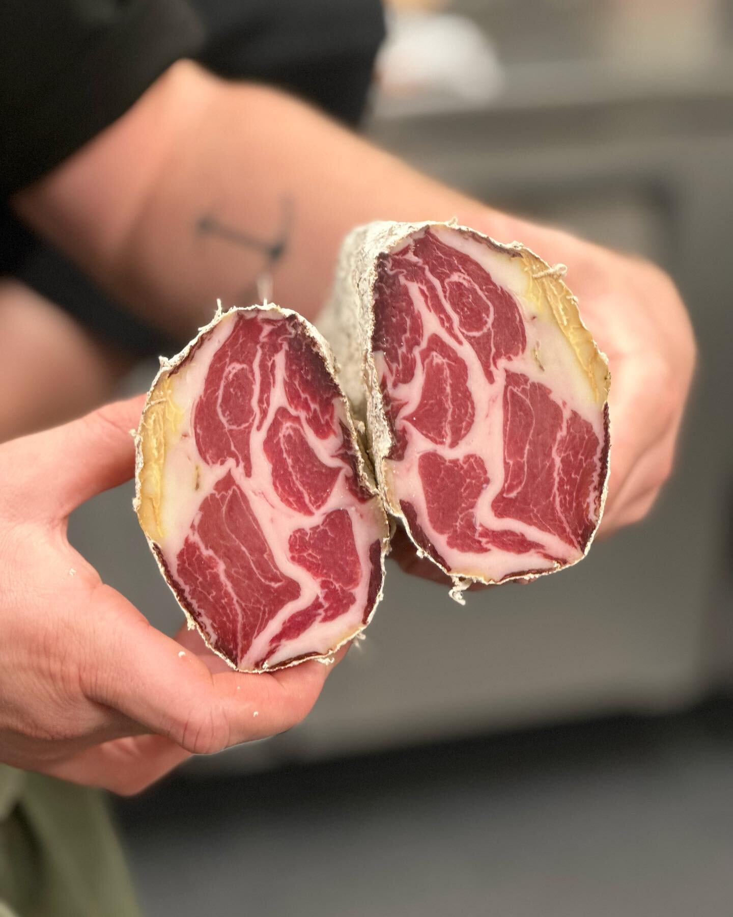 This traditional iberico style copa made in Canterbury by @poaka_nz is unreal. Delicious &amp; fresh on the arc menu.