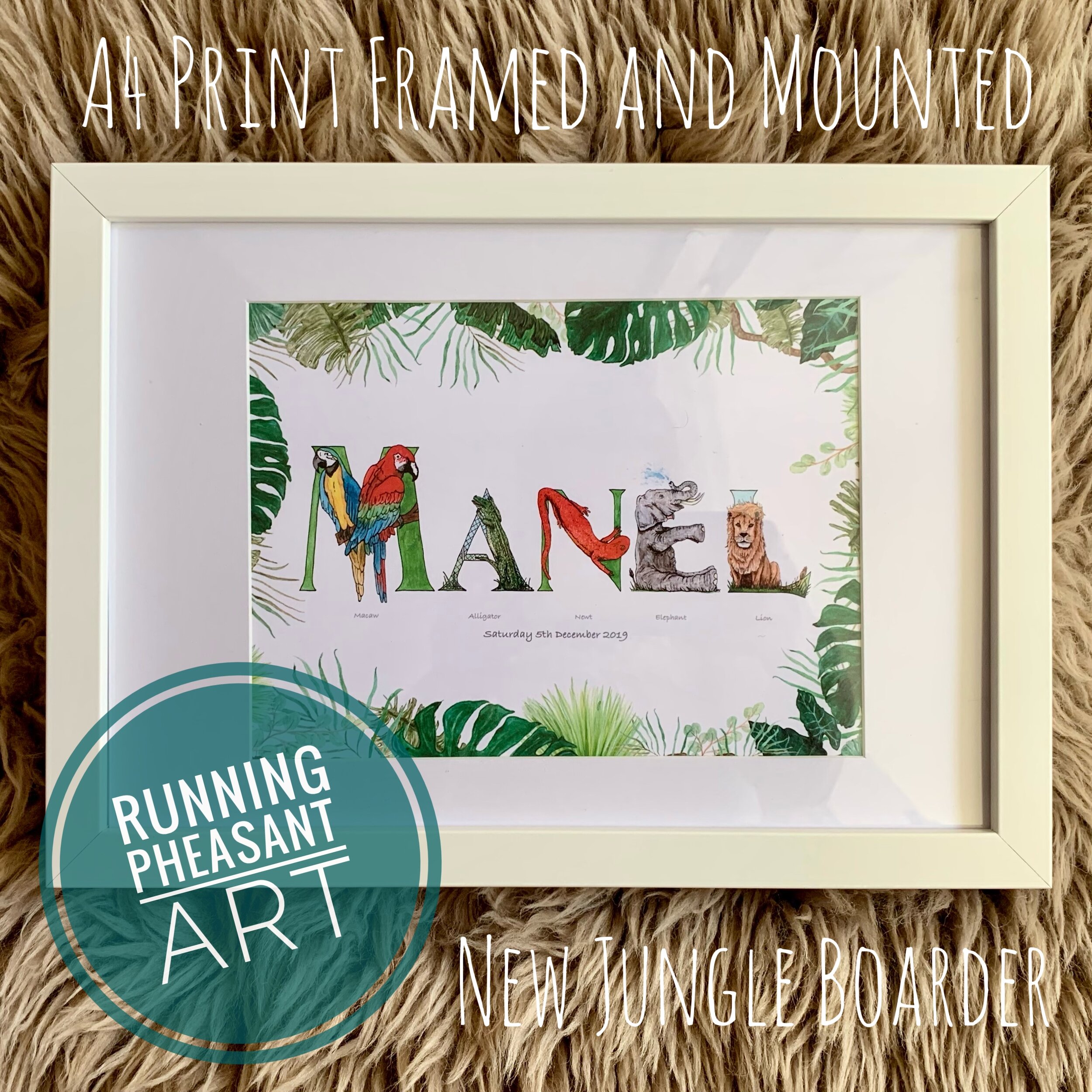 Jungle themed boader with mount