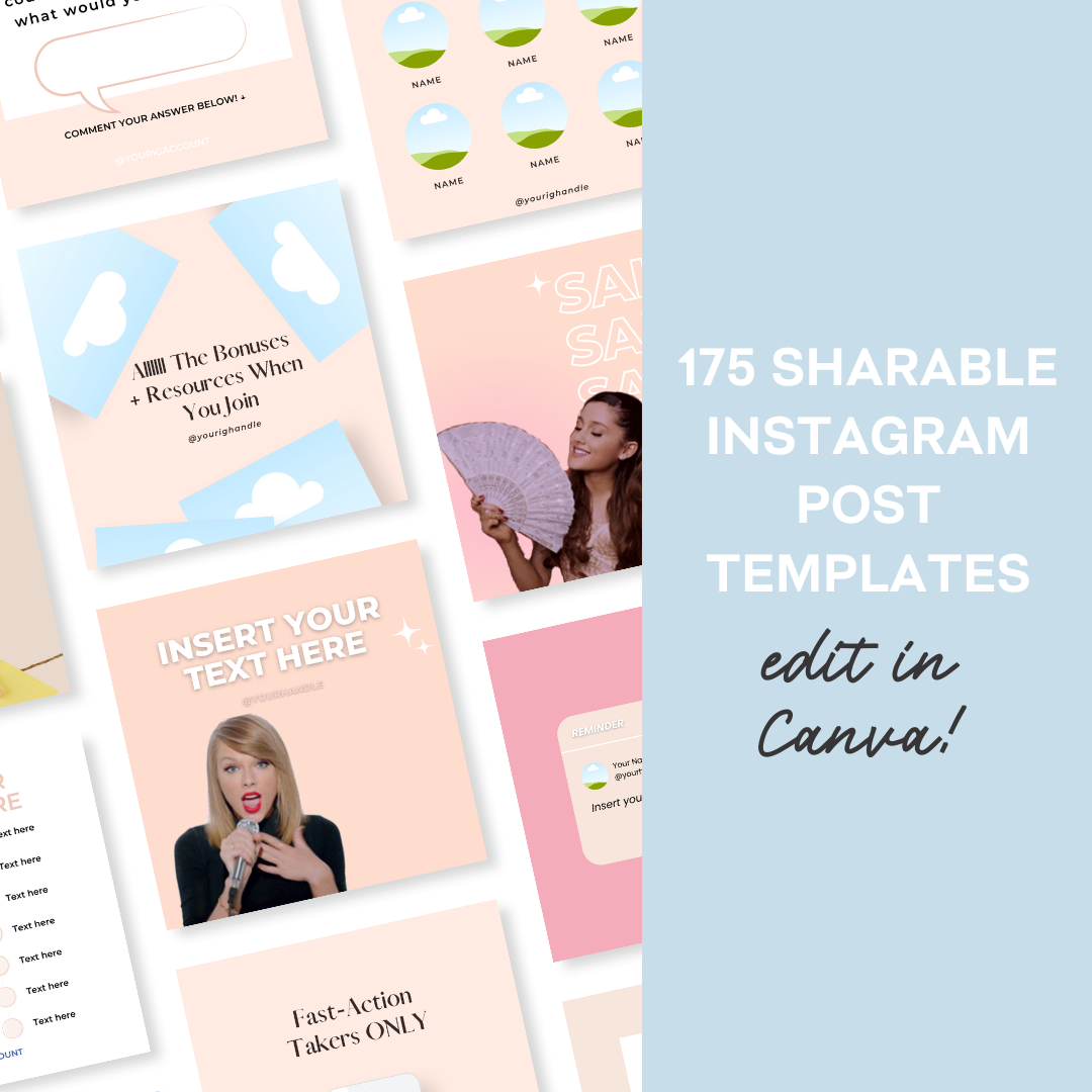 Visibility Post Templates | 175 Sharable Instagram Post Templates ...