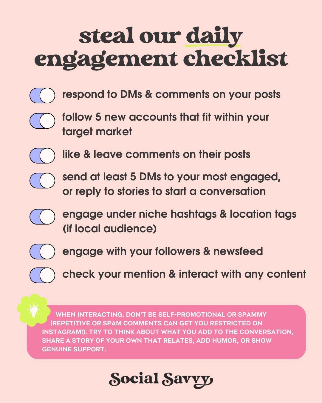 is it stealing if it's free?⁠
⁠
🤝 comment 'SAVVY' if you want to learn more about working with us⁠
⁠.⁠
.⁠
.⁠
.⁠
#engagementchecklist #dailyengagement #socialmediatips #socialtips #engagingonsocials
