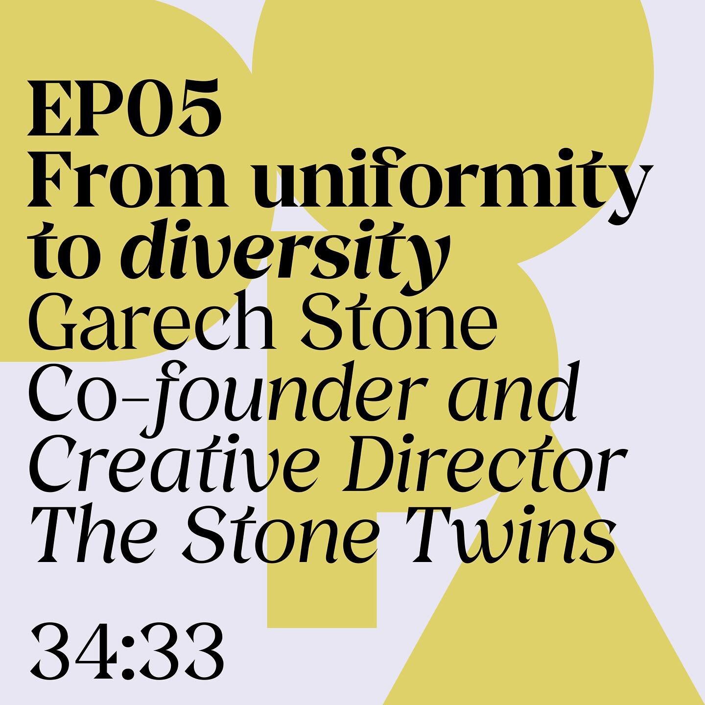 DOPA EP05 is out now. 
WARNING: This podcast will affect your mind (in a positive way).

EP05 features&nbsp;Garech Stone, Co-founder and Creative Director @thestonetwins Amsterdam.

We discuss the uniformity that exists on the high-street and 'design