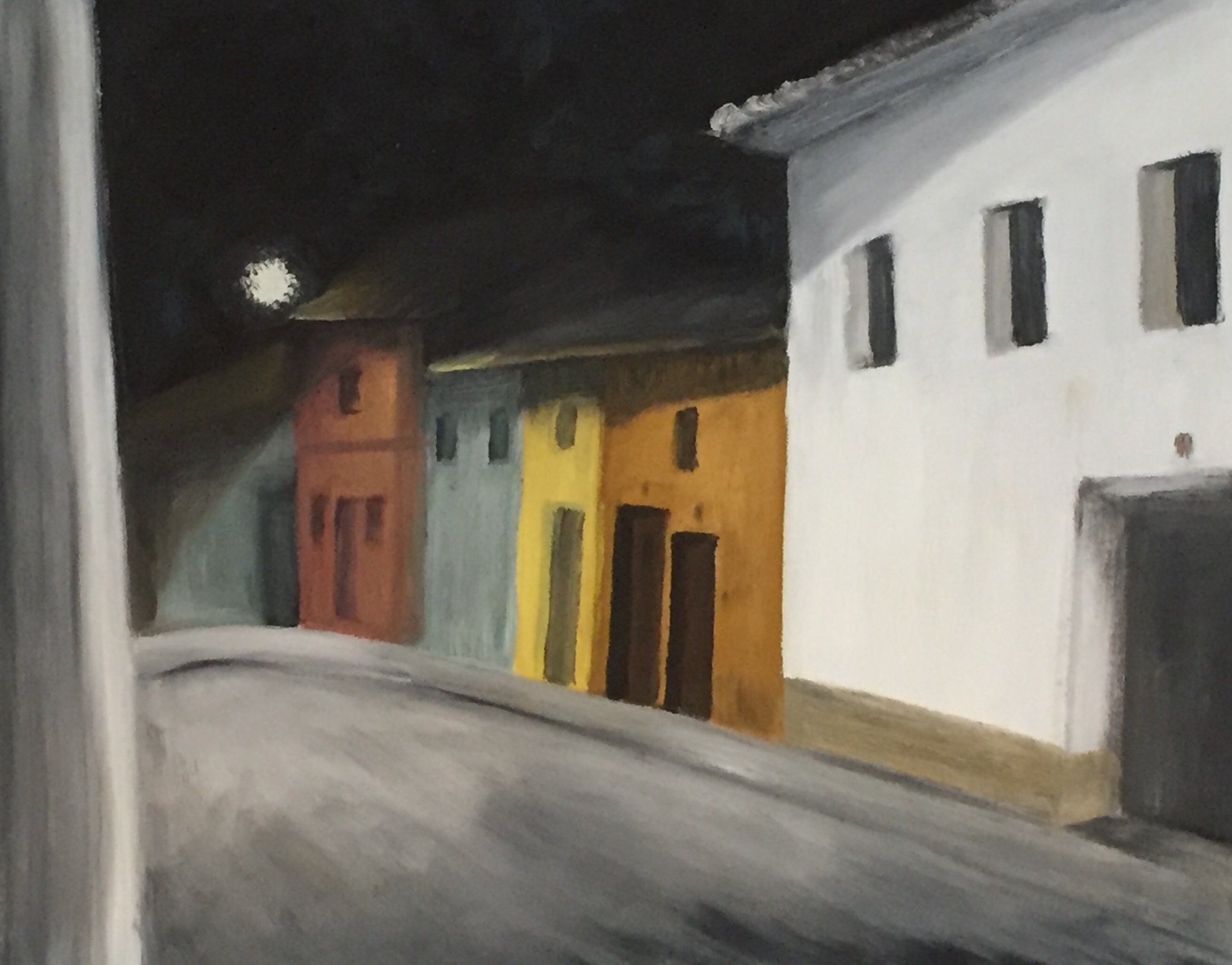 Calzada del Coto före gryning, Olja på Canvas 50x40 60€.jpeg